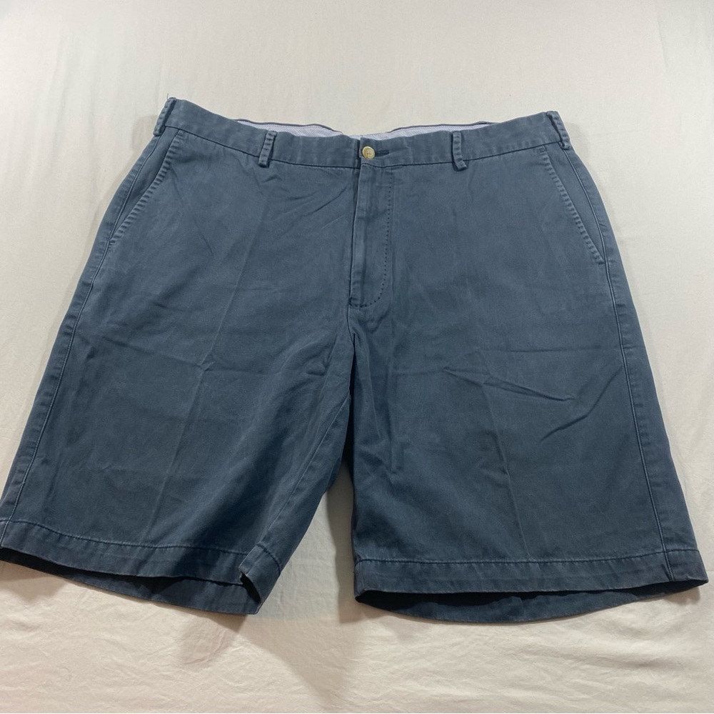 Peter Millar Shorts Mens 38 Cotton Blue pockets front zip golf casual Shorts